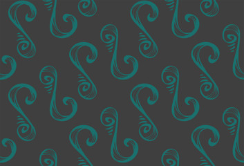 Seamless texture with abstract vintage swirl elements. Repeating pattern. Can be used as wallpaper, desktop, wrapping, fabric or background for your blog, covers, cards.
