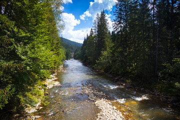 beautiful mountain river