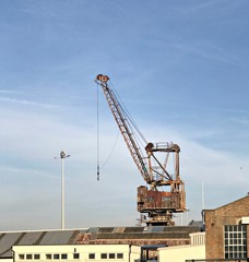 crane in port