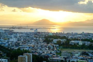 View from  Hakodate, Hokkaido, Japan.