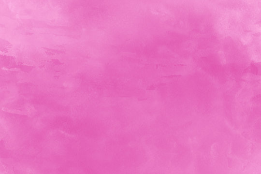 Pink ink and watercolor textures on white paper background. Paint leaks and ombre effects. Hand painted abstract image.