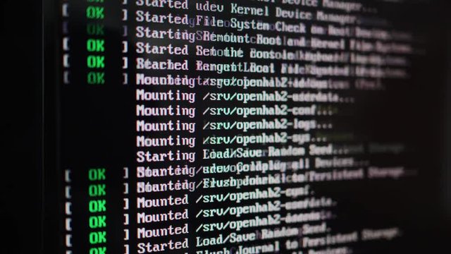 Cybersecurity concept. Hacker code and programming on a computer screen.