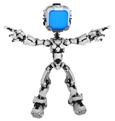 Live Screen Robot, Sides Pointing