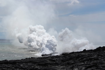 Fototapeta na wymiar kilauea volcano on the Hawaii big island