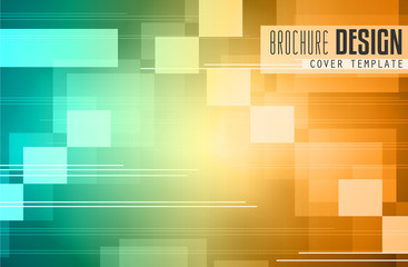 Brochure template, Flyer Design or Depliant Cover for business purposes.