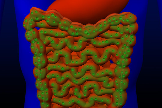 Flatulence. 3D rendering.