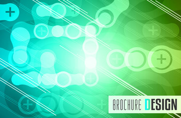 Brochure template, Flyer Design or Depliant Cover for business purposes.