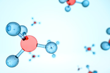 transparent CH4 background, 3d rendering