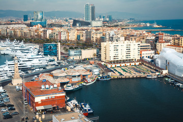 Barcelona fishing port