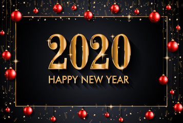 2020 Happy New Year Background for your Seasonal Flyers and Greetings Card or Christmas
