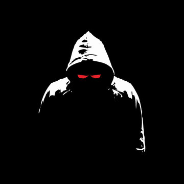 Hacker silhouette vector