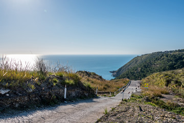 Obraz premium Road on the Southern Italian Mediterranean Coast