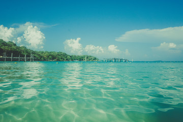 Beach view in koh sameth island in Thailand