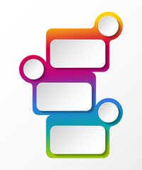 Obraz premium Empty layout of colorful infographic. Vector.