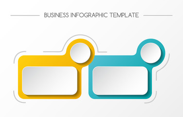 Concept of empty infographic template. Vector.