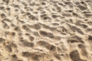  Footprints on the yellow sand