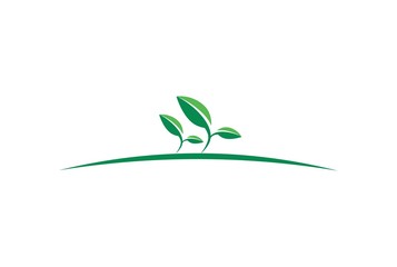 tea plantation garden logo icon