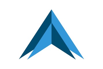 up arrow concept logo vector