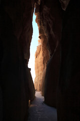 Inside Al Qarah caves in Saudi Arabia
