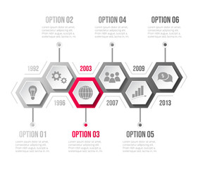 Business infograph with icons - concept of template. Vector