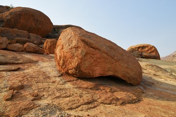 Felsformation im Erongogebirge auf Ameib (Bull`s Party) in Namibia