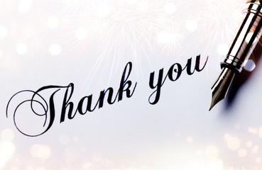 Signing a signature with a fountain pen