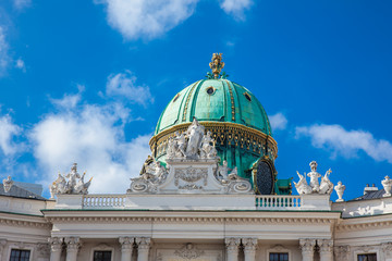 Obraz premium The Hofburg the official residence and workplace of the President of Austria which was the principal imperial palace of the Habsburg dynasty