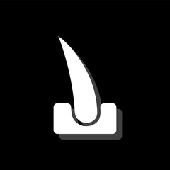 Hair icon flat