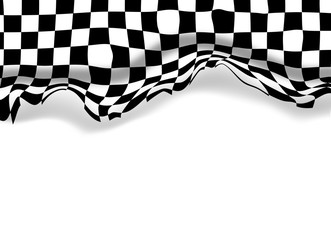 Checkered racing wall flag background wallpaper with copy space