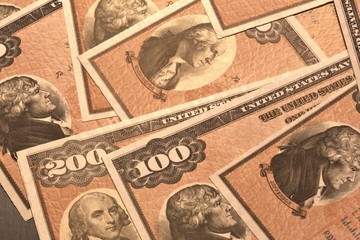Close-up of US Treasury Bonds