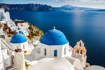 Fototapeta premium Oia city, Santorini island, Greece