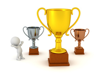 3D Character with Trophies