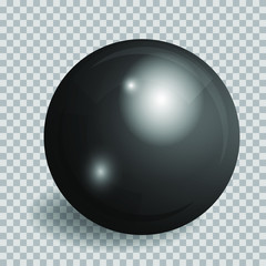 vector illustration of glass ball