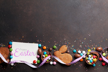 Easter greeting card backdrop