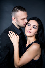 Close whisper from ear to ear