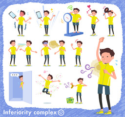 flat type men yellow sportswear_complex