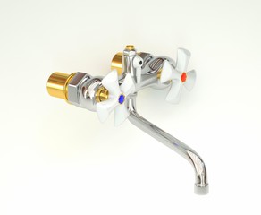 valve on white background