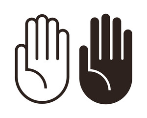 Hand icon set