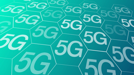5G fast speed internet, vector background conception