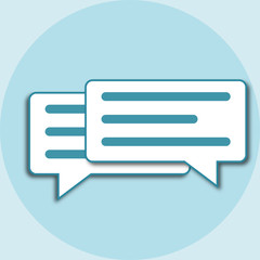 Pair of chat bubbles Icon