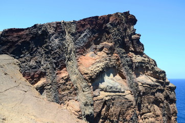Cliffs at the Ponta de Sao Lourenco on Madeira