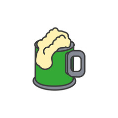 jar beer isolated icon