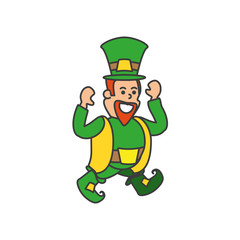 leprechaun with hat avatar character