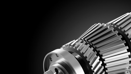 Visualization of Computer Aided Design CAD in mechanical or industrial design and machine engineering