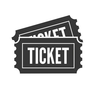 Ticket Icon. Vector Sign