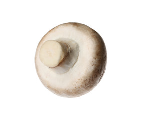 Fototapeta premium Fresh champignon mushroom isolated on white. Healthy food