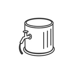 barrel beer isolated icon