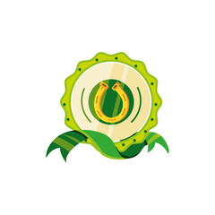 horseshoe lucky in seal with ribbon