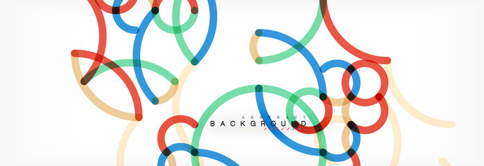 Abstract color lines on white. Modern colorful flow poster wave. Art design for your project