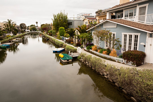 Pequeña Venecia en Santa Mónica, California.